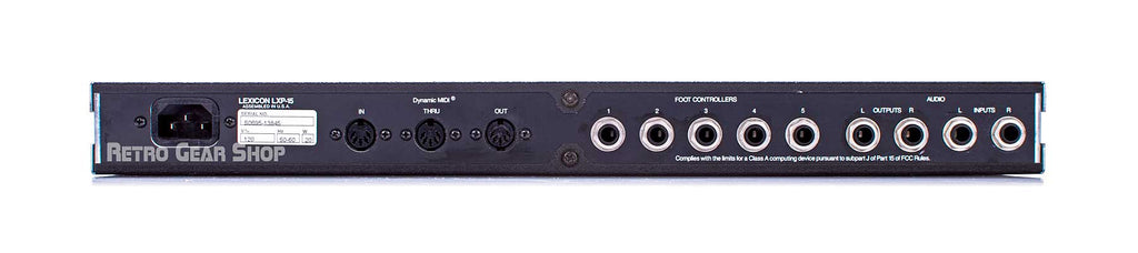 Lexicon LXP-15II Rear