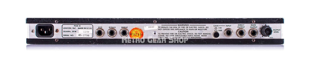 Lexicon PCM 41 Rear