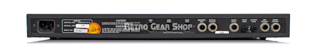 Lexicon PCM 70 Rear