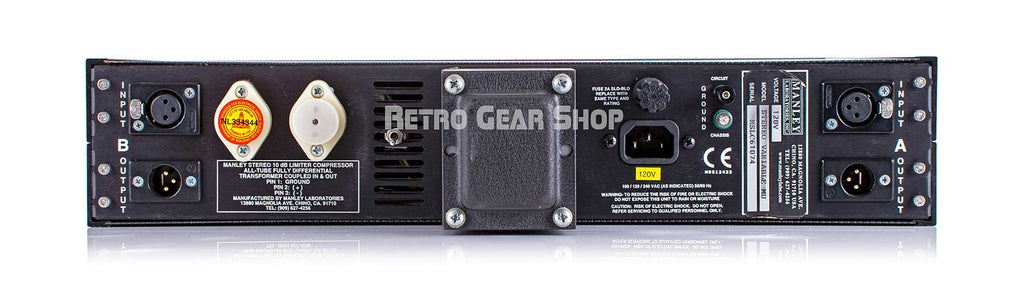 Manley Variable Mu T-Bar MS-Mod Vari-Mu Rear