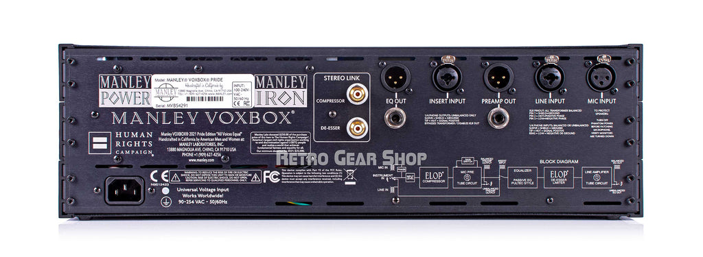 Manley Voxbox 2021 Pride Limited Edition Rear
