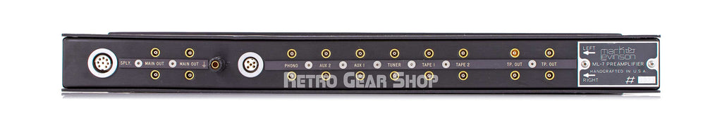 Mark Levinson ML-7 Rear