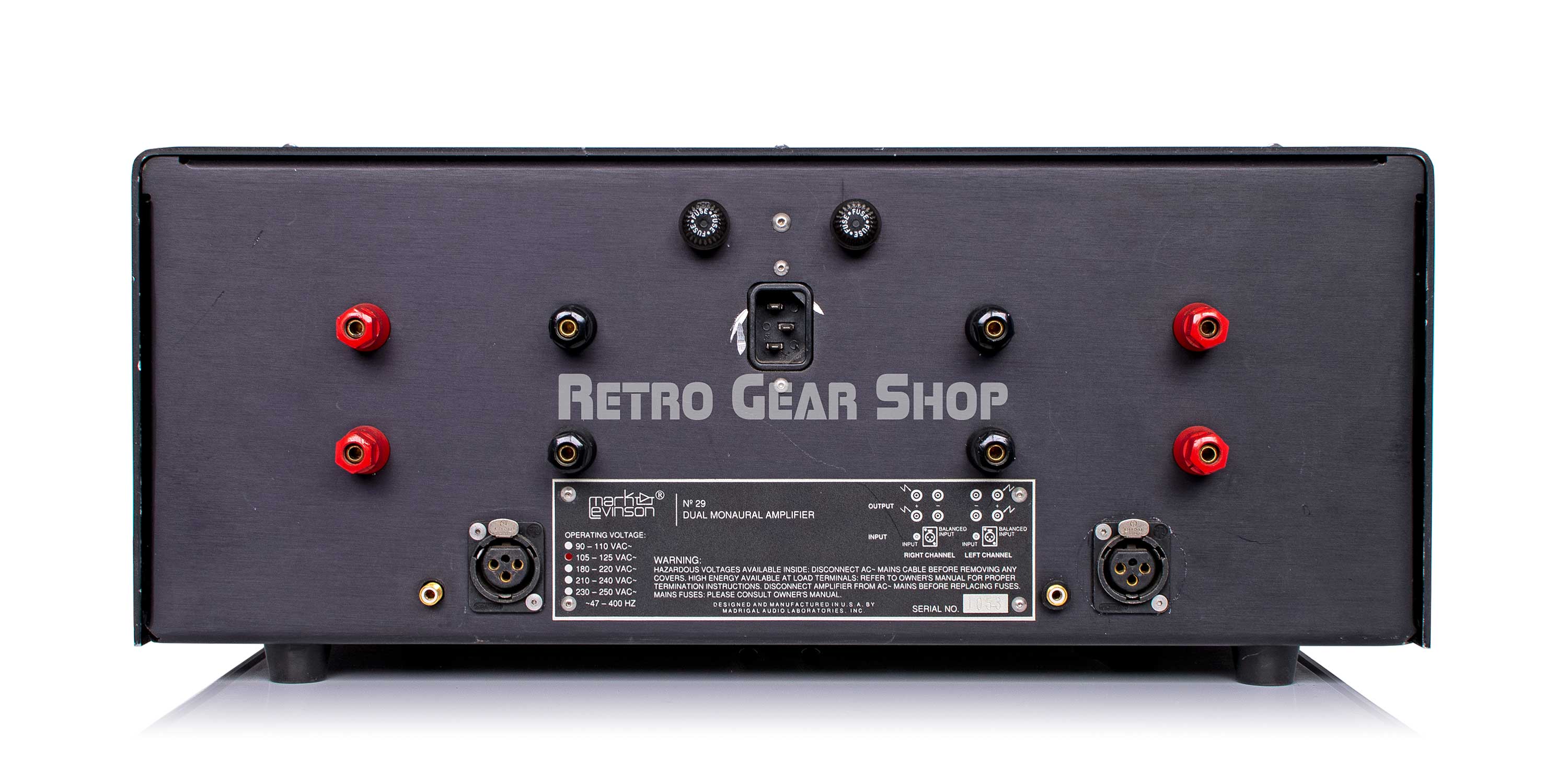 Mark Levinson Dual Monaural Power Amplifier No 29 Amp– Retro Gear Shop