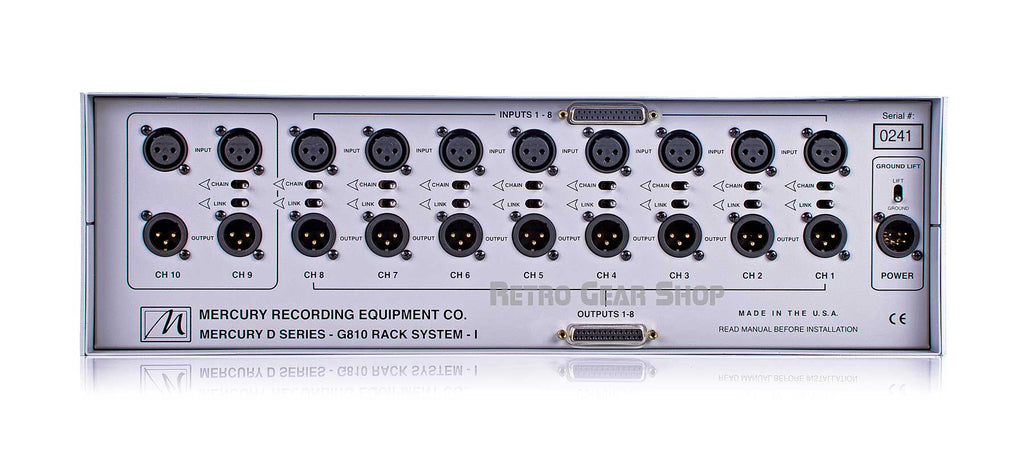 Mercury D Series G810 Rack System I Rear