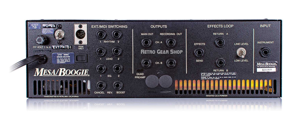 Mesa Boogie Quad Preamp Rear