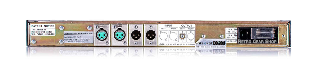 Modulation Sciences Stereo Maxx MYB-2 Rear