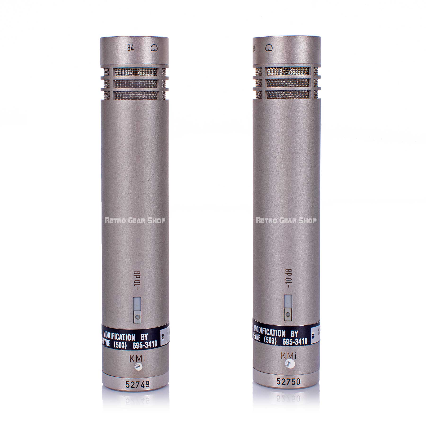 Neumann KM84 Stereo Pair Klaus Heyne Modded Rare Vintage