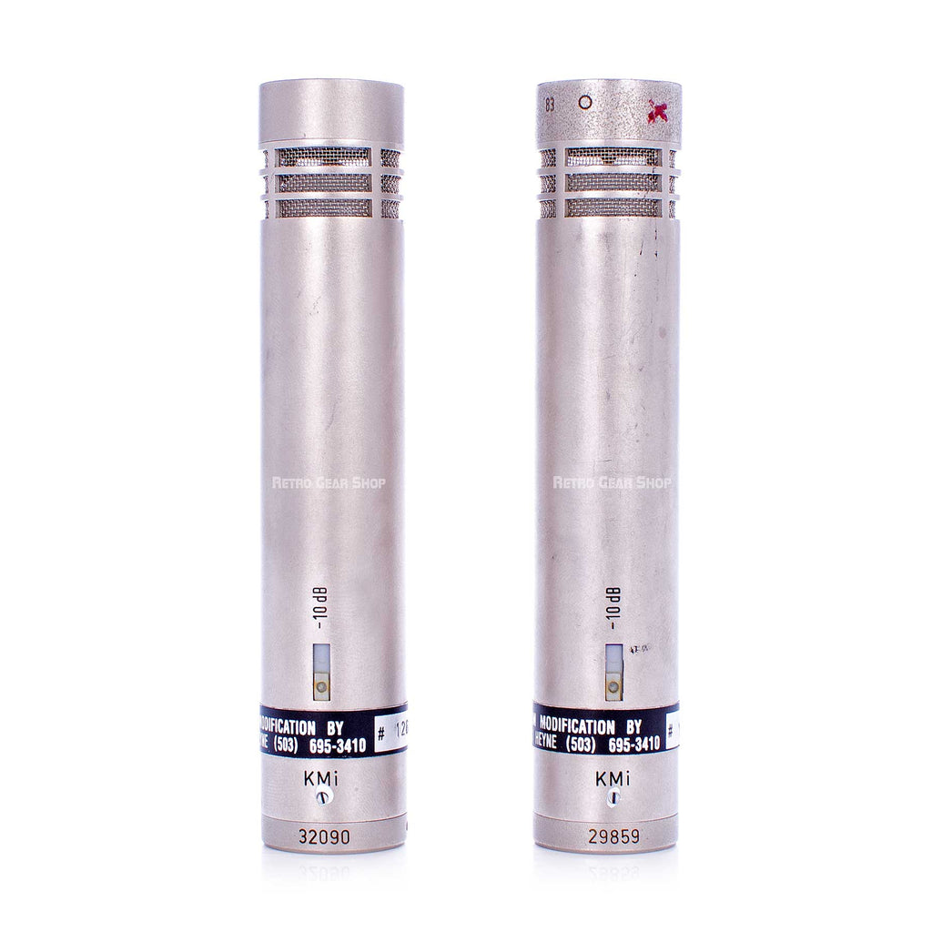 Neumann KM83 Microphone Stereo Pair Klaus Heyne Mod Rear