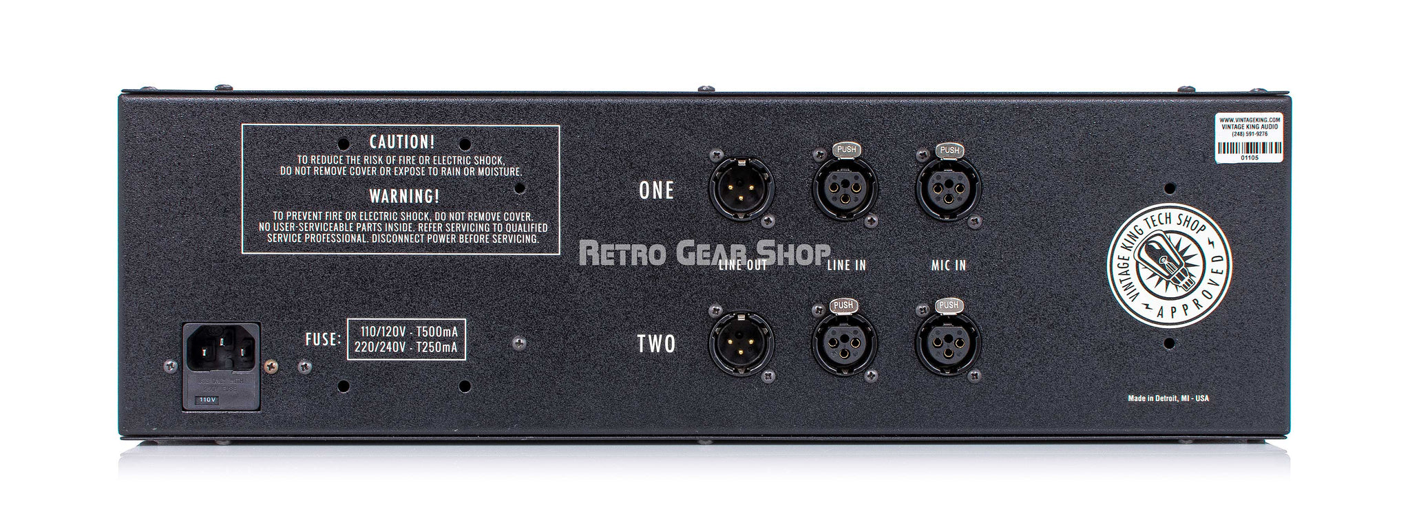 Neve Clone 1081 Pair Racked Mic Preamp EQ Equalizer Retro Gear Shop