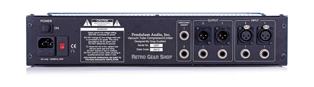 Pendulum Audio ES-8 Rear