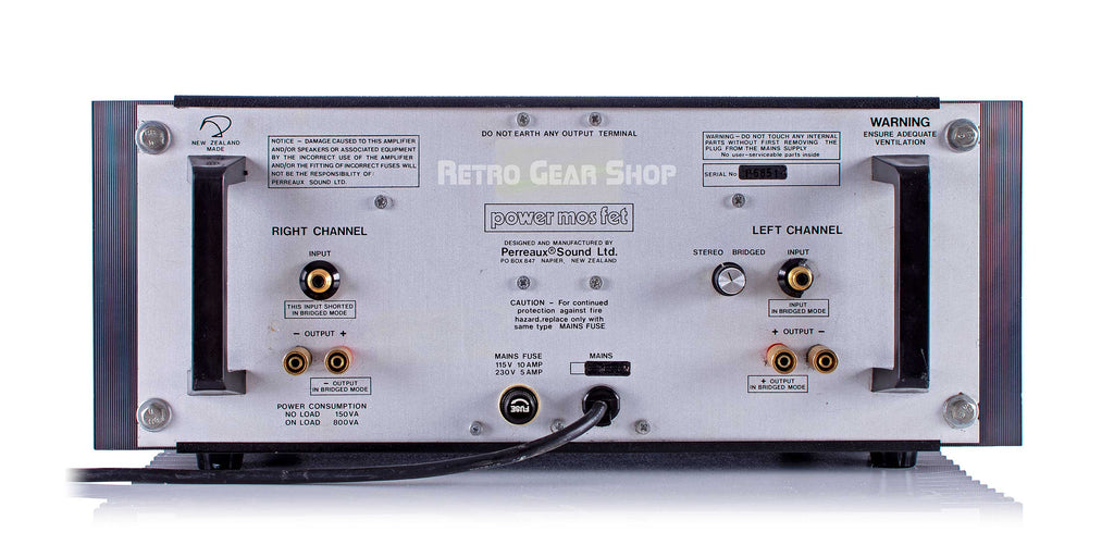 Perreaux PMF 2150B Power Amp Rear