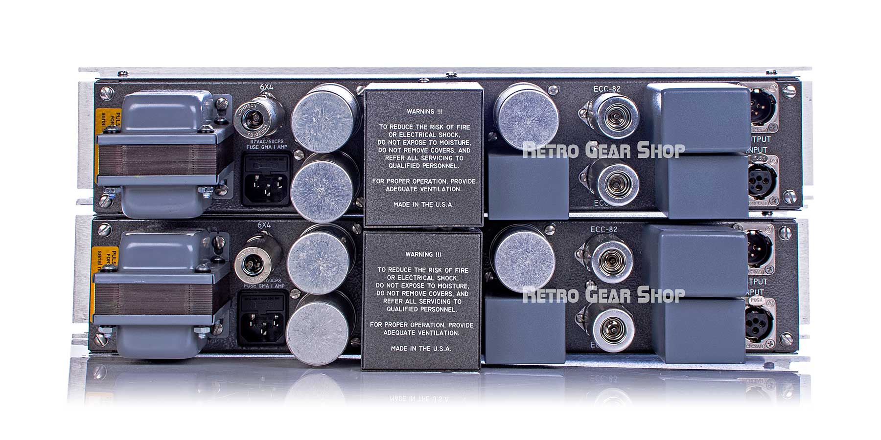 Pultec EQM-1A3 Mastering EQ Stereo Pair Rear