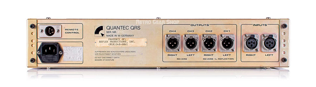 Quantec QRS Room Simluator Serviced Rear