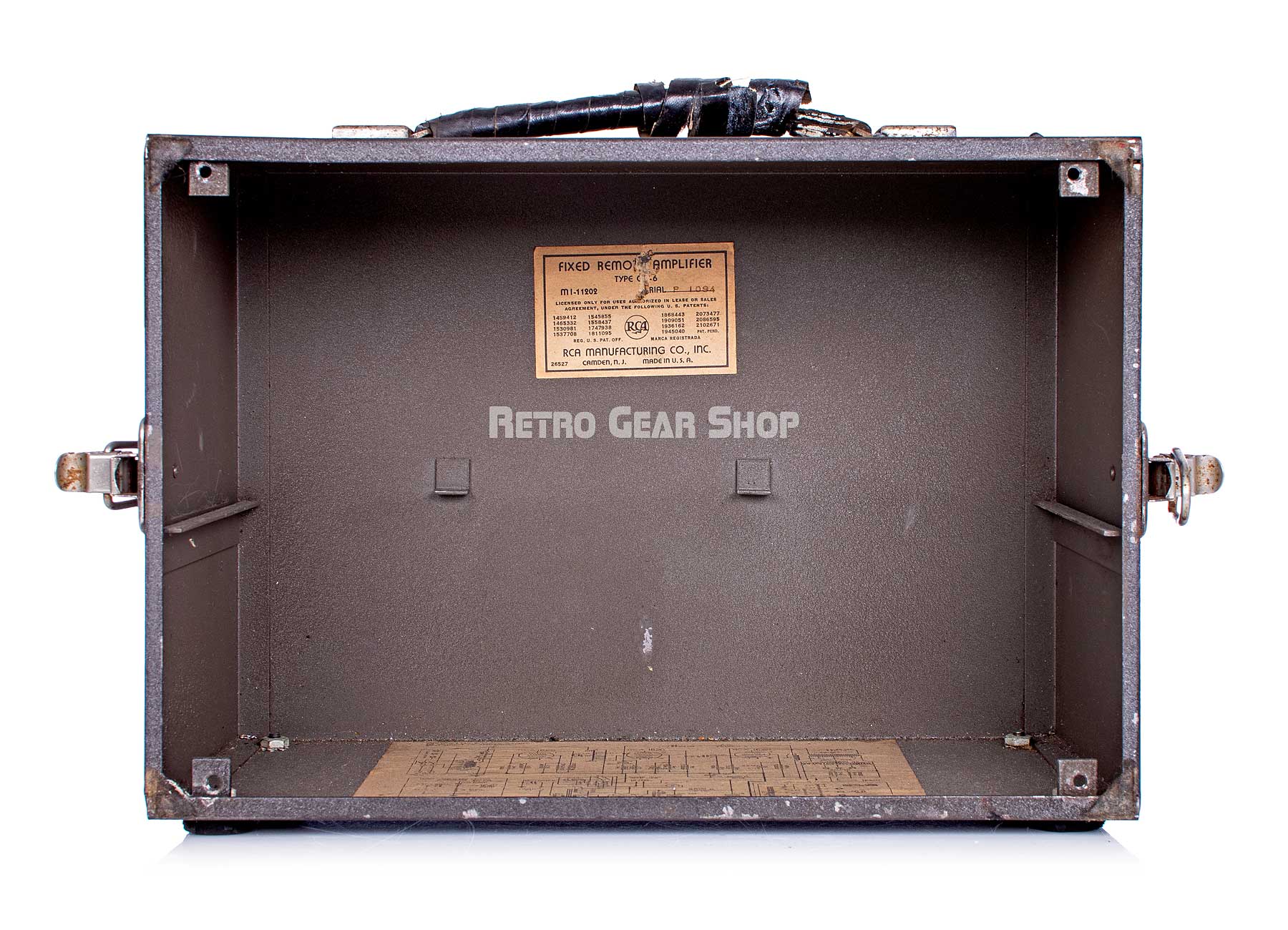 RCA Portable Amplifier OP-6 Front Internals