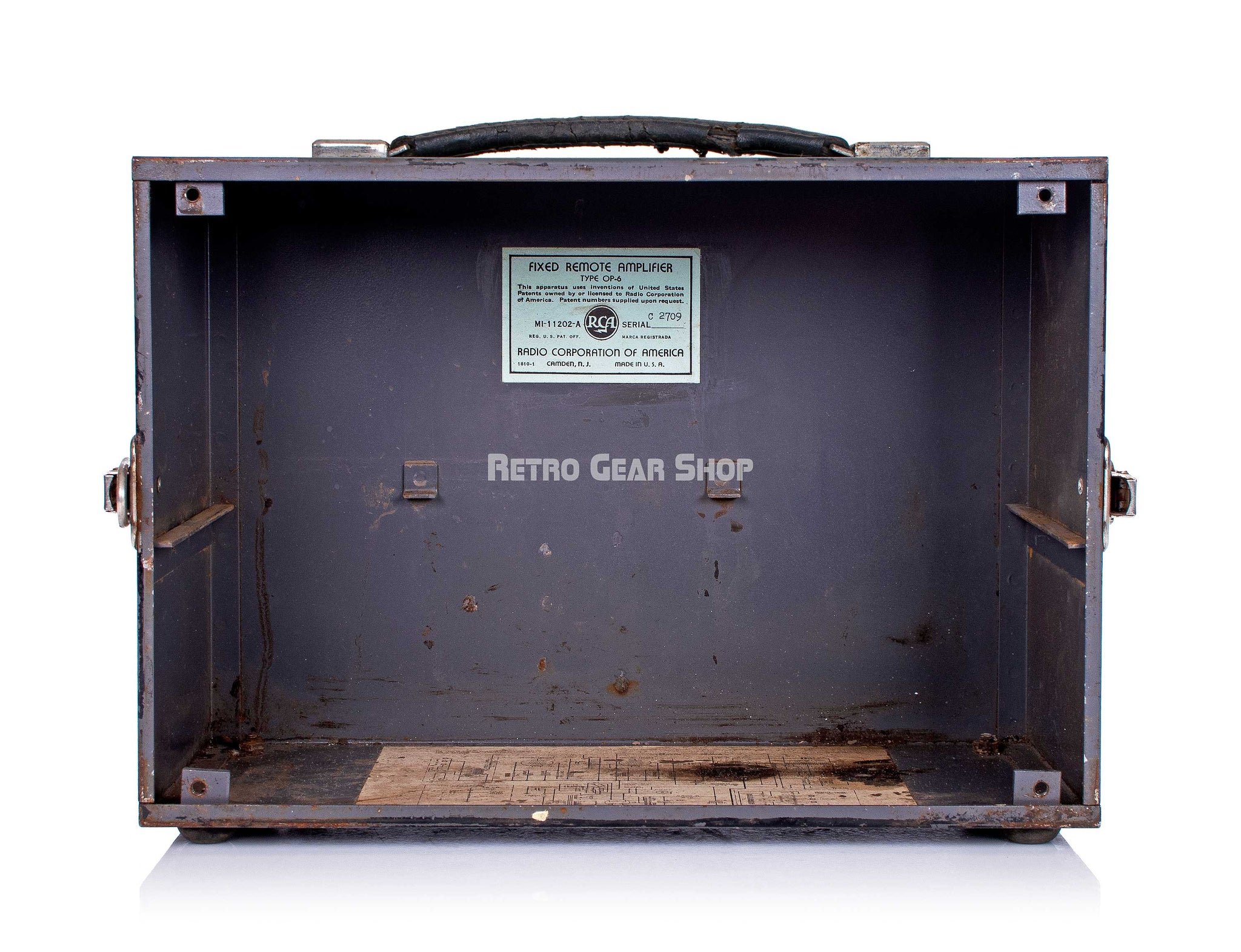 RCA Portable Amplifier OP-6 Rear