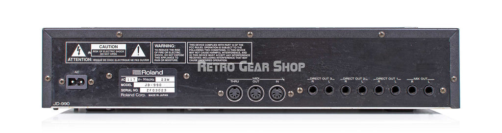 Roland Super JD 990 Rear