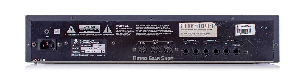 Roland JV-1080 Rear