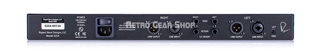 Rupert Neve Designs 5254 Rear