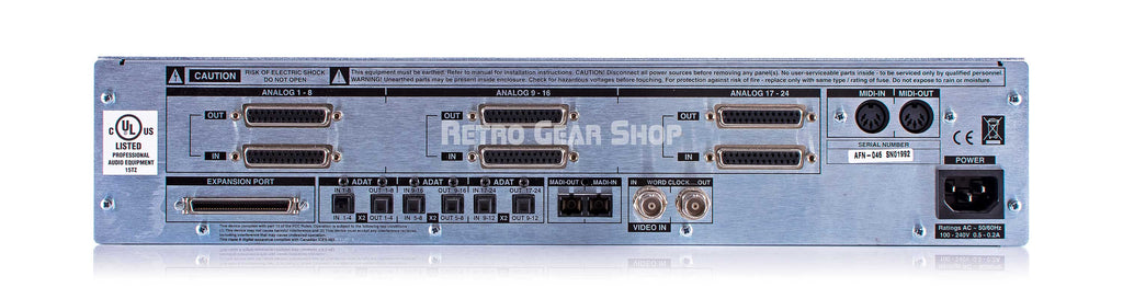 SSL XLogic MADI AX Rear