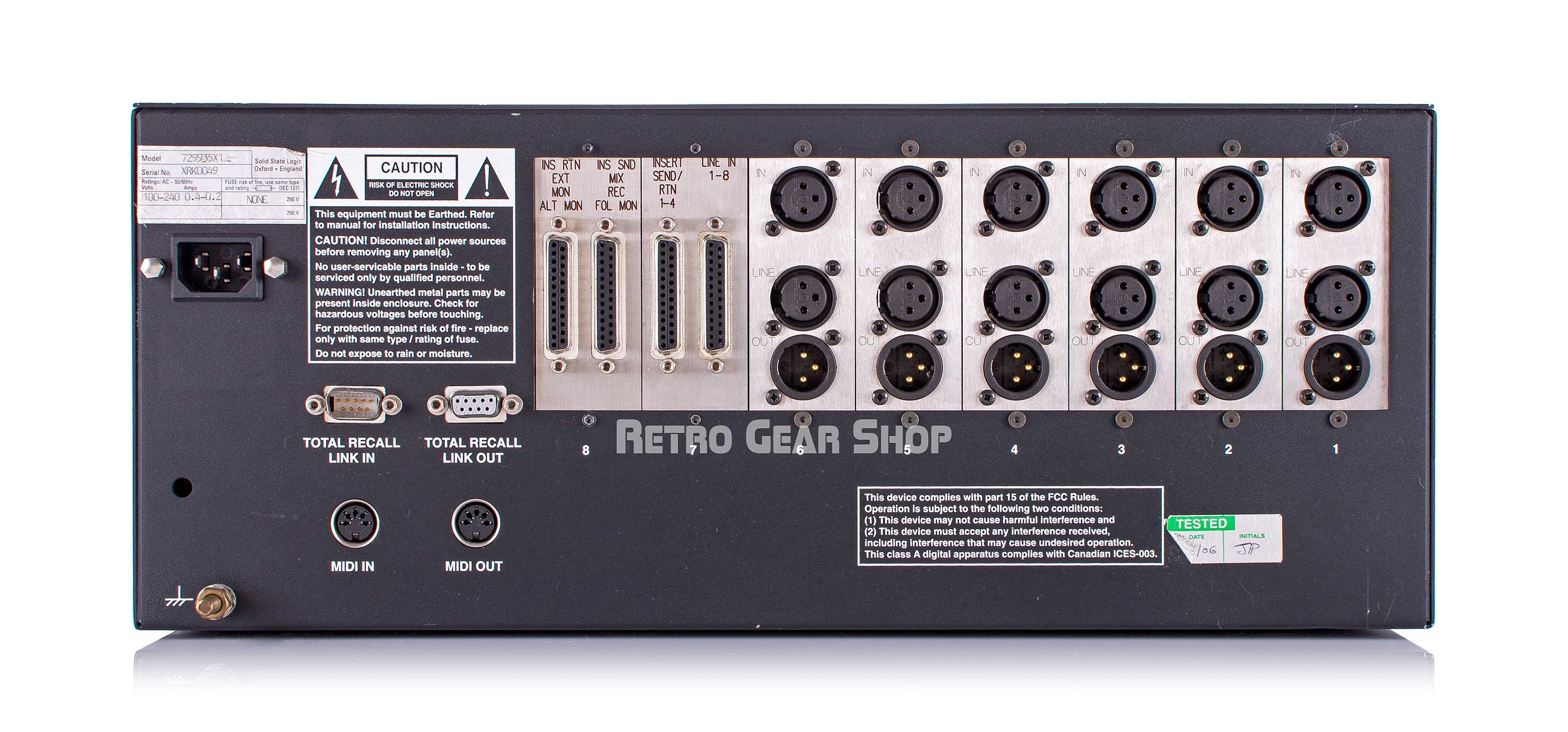 Solid State Logic SSL X-Rack XL Logic Modular Hardware Processor