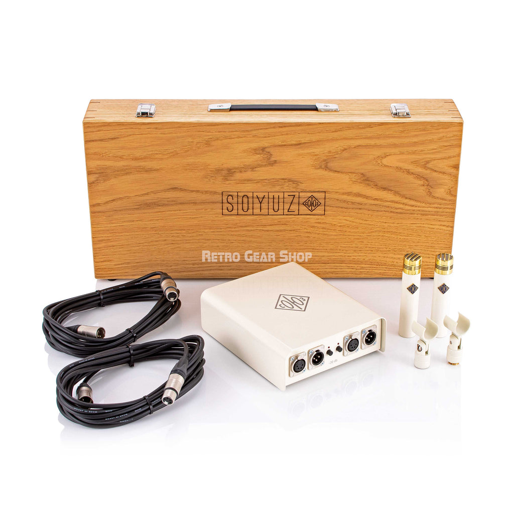 Soyuz 013 Tube Stereo Pair Case Cables Clips PSU