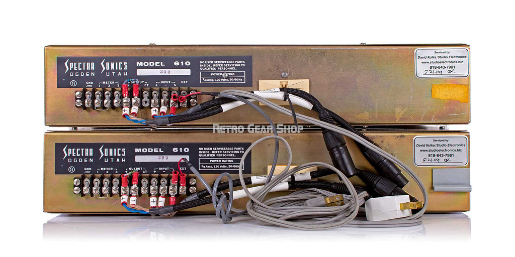 Spectra Sonics Model 610 Complimiter Sequential Stereo Pair Vintage Rear