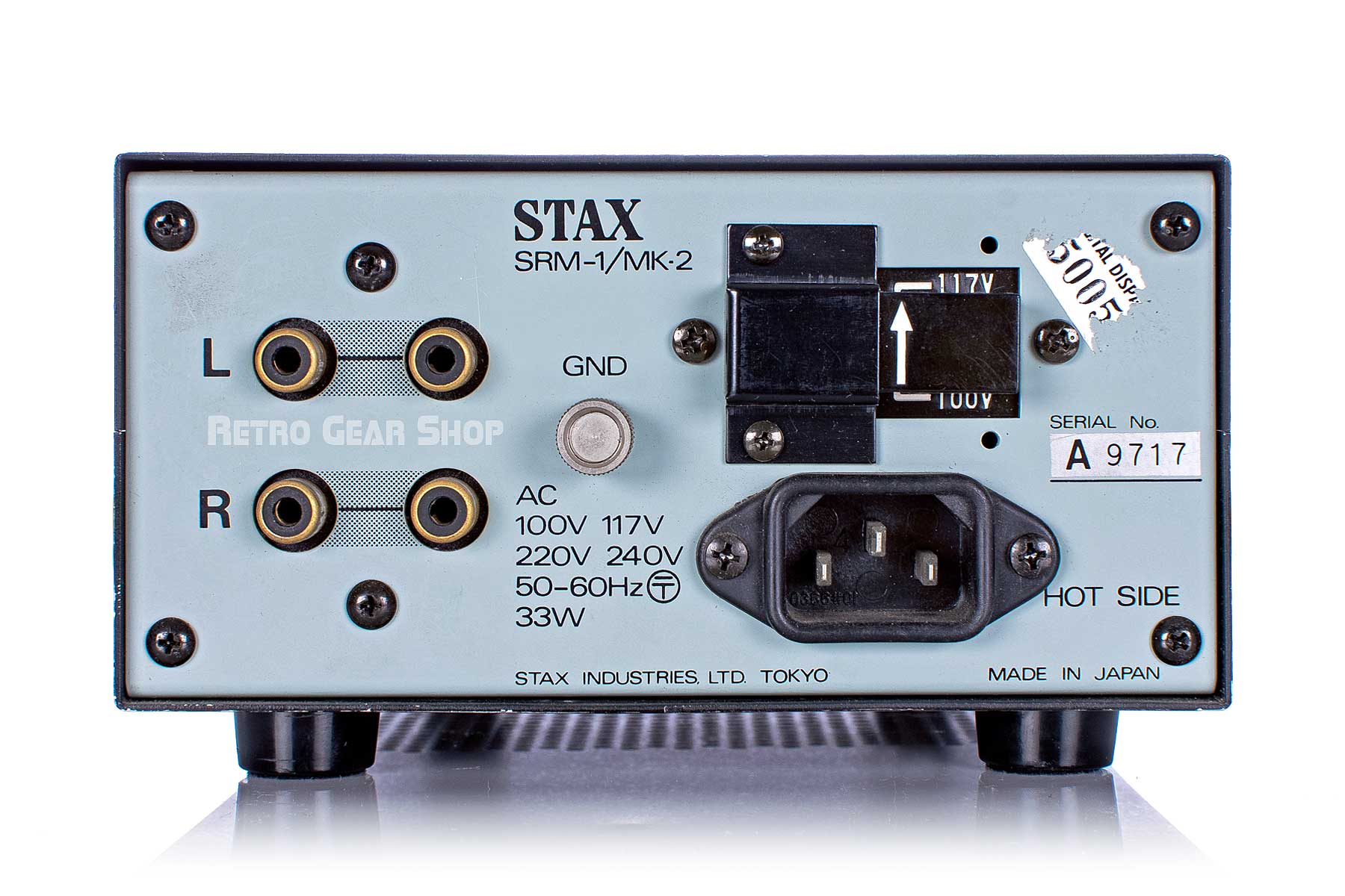 Stax Driver Unit for Earspeaker SRM-1/Mk-2 Rear