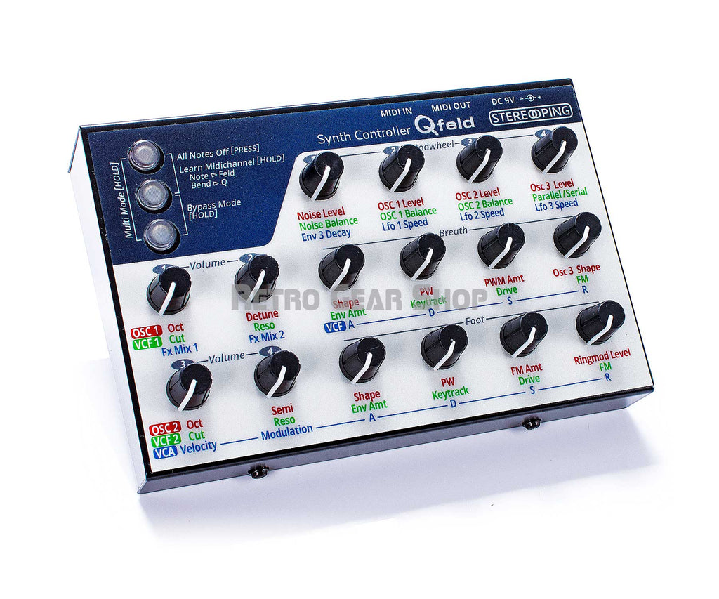 Stereoping CE-1 Qfeld Midi Controller for Waldorf Blofeld/Q/micro Q Top Left