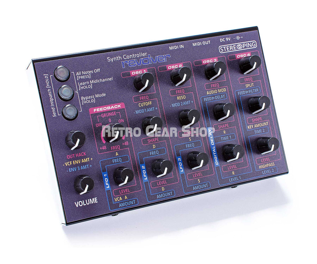 Stereoping CE-1 Revolver Midi Controller for DSI Evolver Top Left