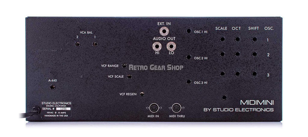 Studio Electronics Midimini Rear