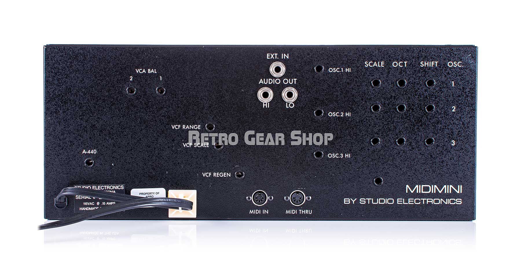 Studio Electronics Midimini Moog Boards Rear