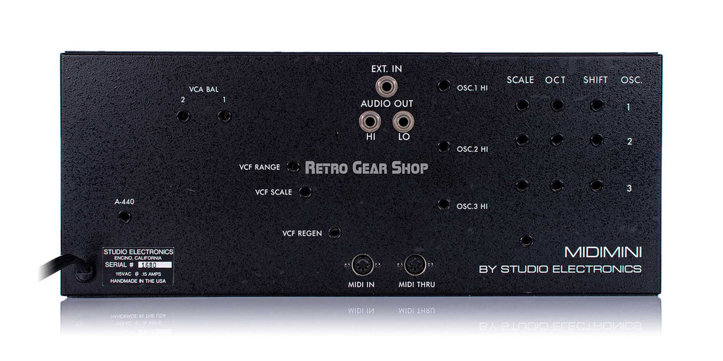 Studio Electronics Midimini Rear #1680