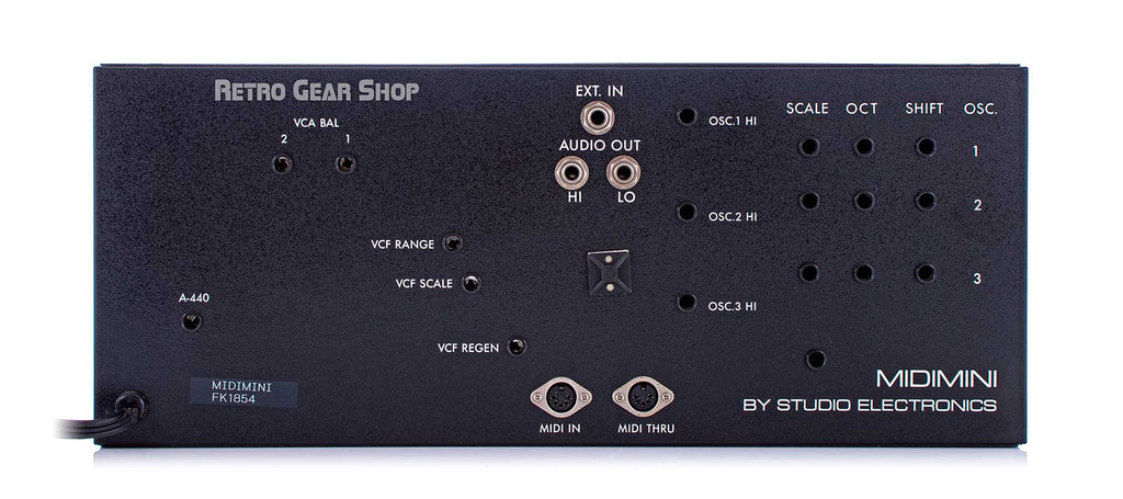 Studio Electronics Midimini Rear