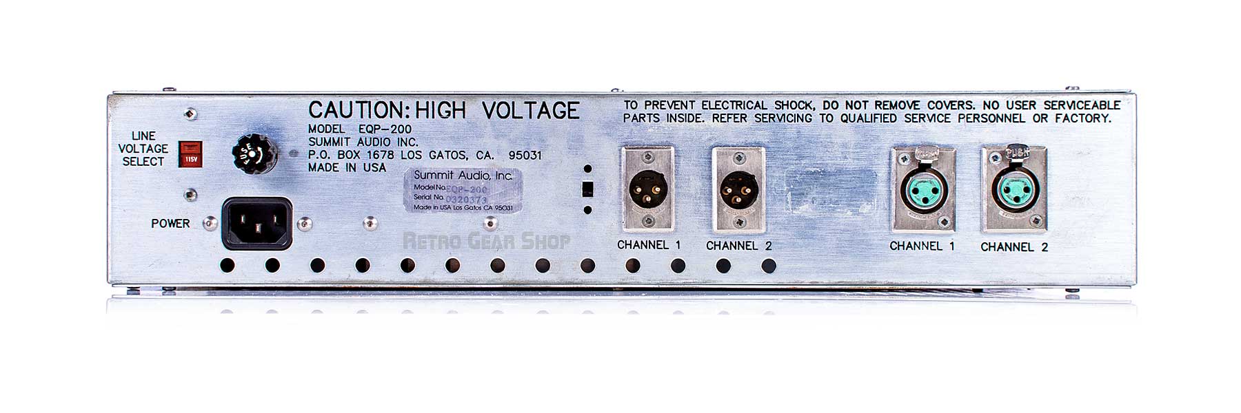 Summit Audio EQP-200A EQP200A Tube Equalizer EQ Dual Program