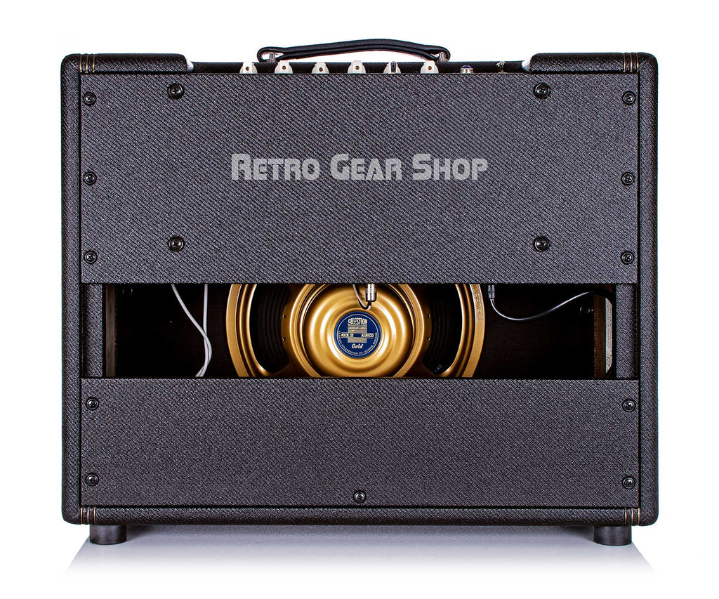 Swart Amps STR Space Tone Tremelo Tuxedo 1x12 Combo Dark Tweed Rear