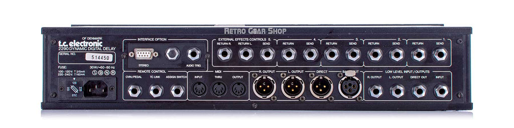 TC Electronic 2290 V29.12 Rear