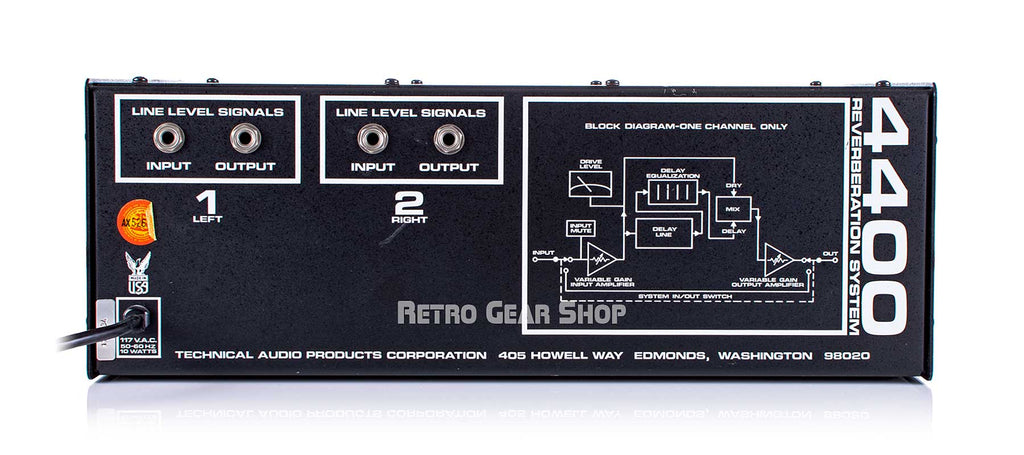Tapco 440 Reverbation System Rear