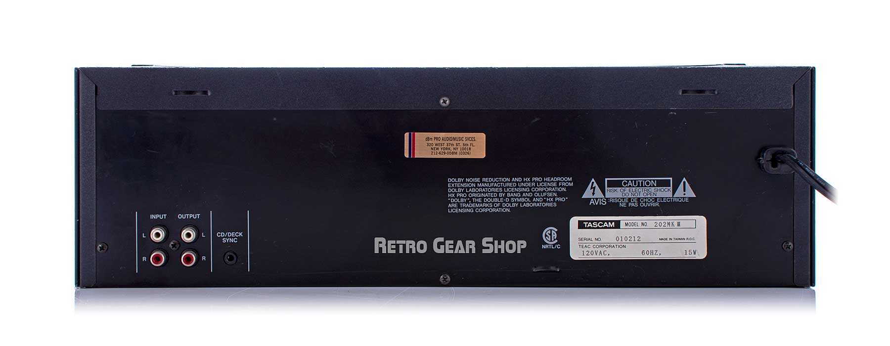 Tascam 202 MK III dubbing cassette player / recorder vintage