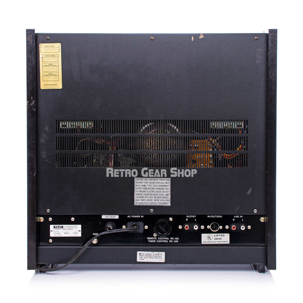 Teac A-3300SX Rear