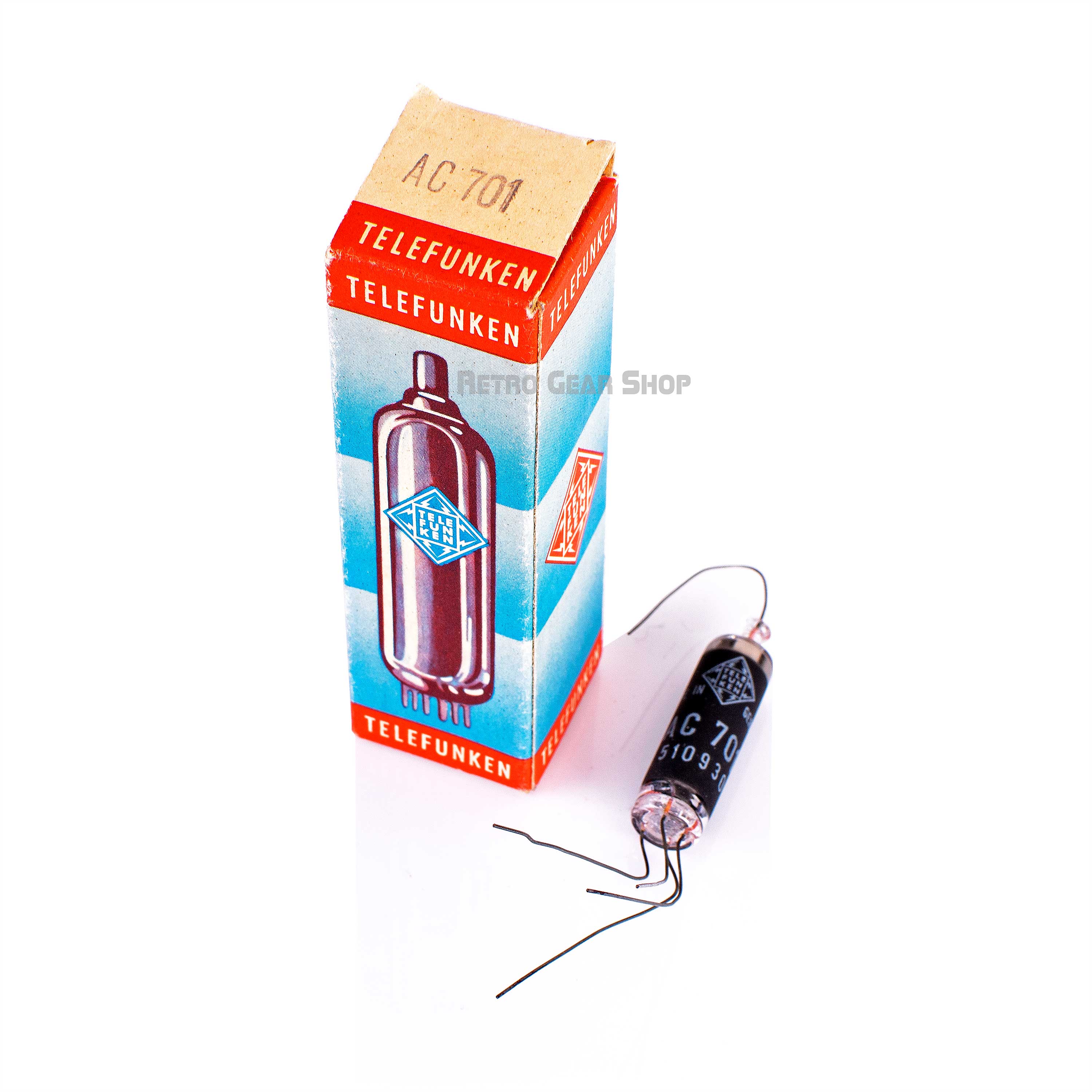 Telefunken AC-701 Microphone Tube Box NOS Vintage Rare