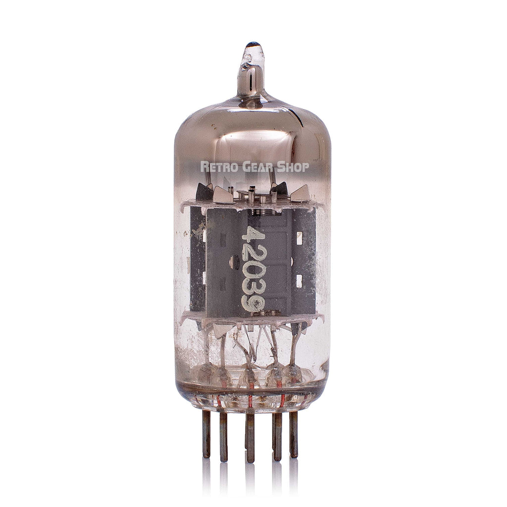 Telefunken Siemens Munich ECC83 Ribbed Plate Circle Bottom Vacuum Tube Vintage Rare Made in Germany Rear