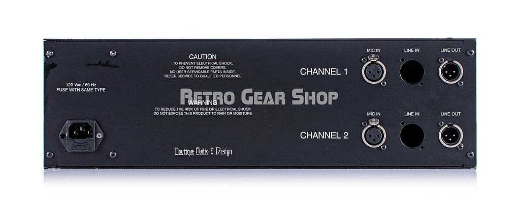 V76.10 Rear Telefunken TAB V76m Stereo Pair V76 Rare Vintage Analog Tube Preamp ...