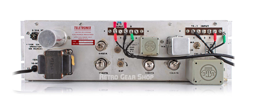 Teletronix LA-2A Rear