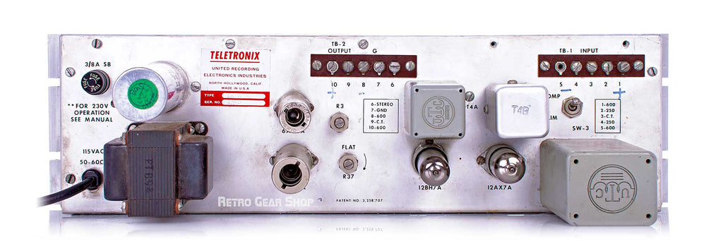 Teletronix LA-2A Vintage Rear