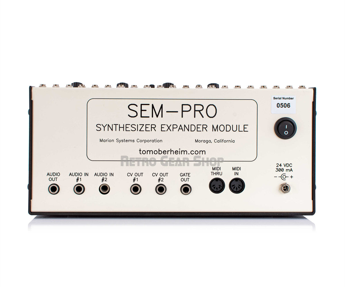Sem Expander Module Tom Oberheim SEM Pro Desktop Analog Synthesizer Expander Module – Retro ...