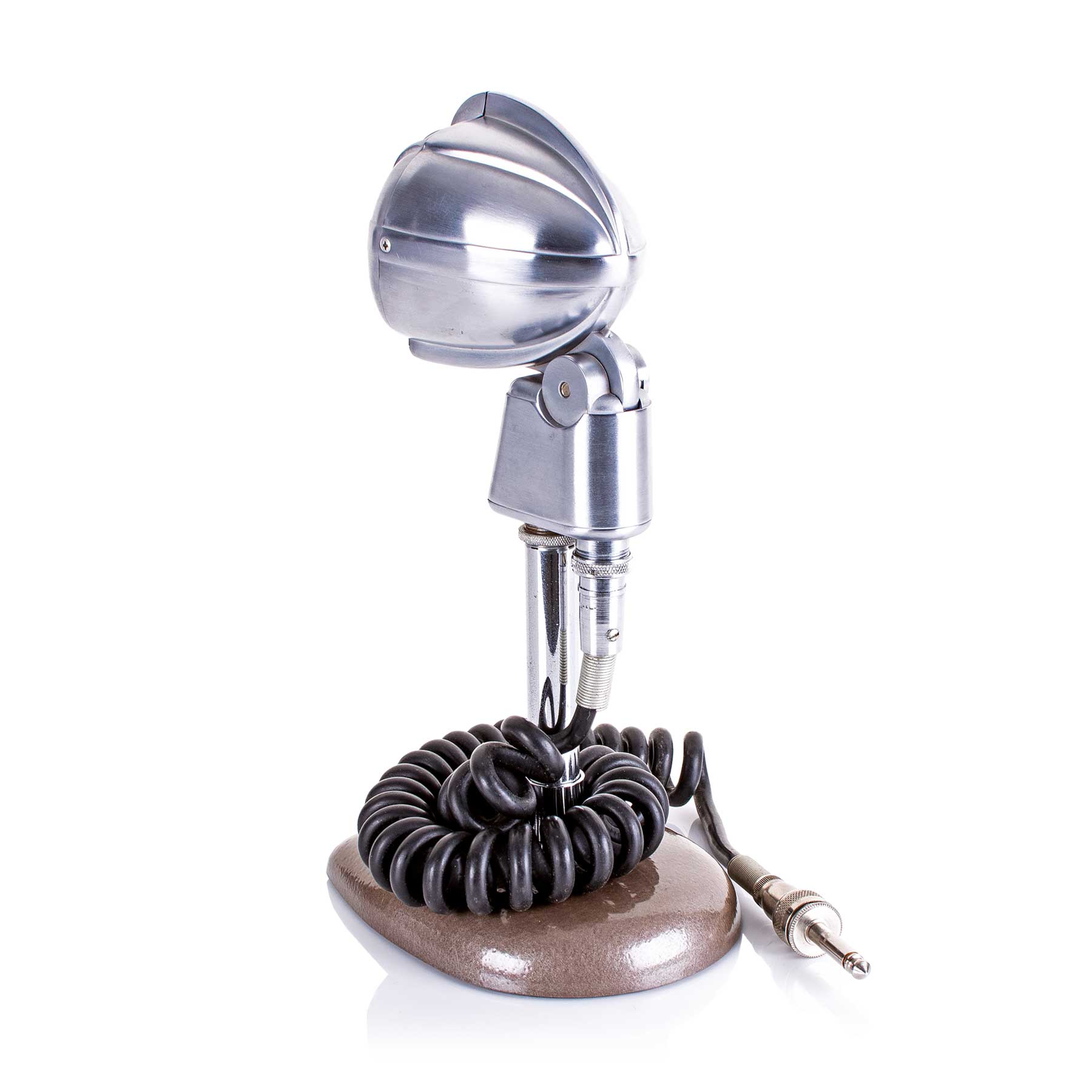 Turner 33D Dynamic Microphone + Art Deco base Rare Vintage Mic
