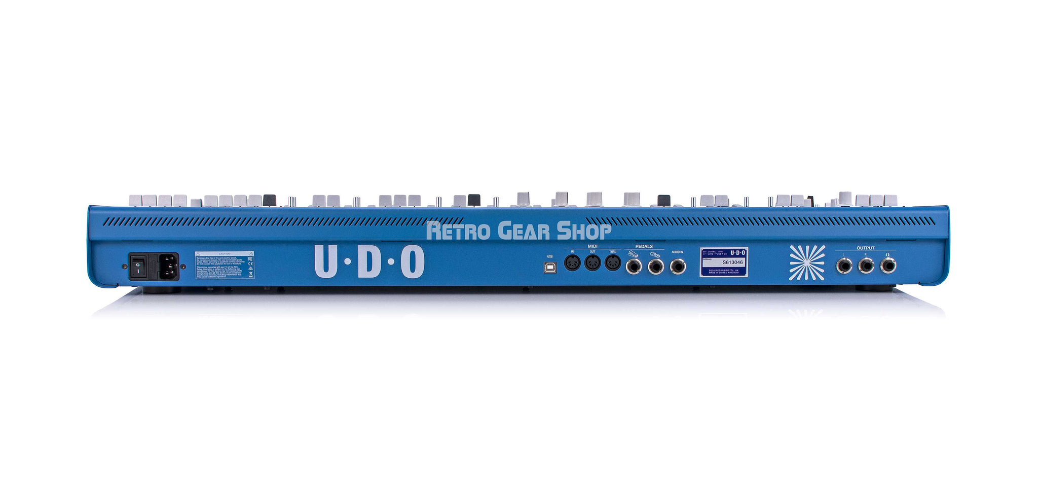UDO Audio Super 6 Synth Blue Rear