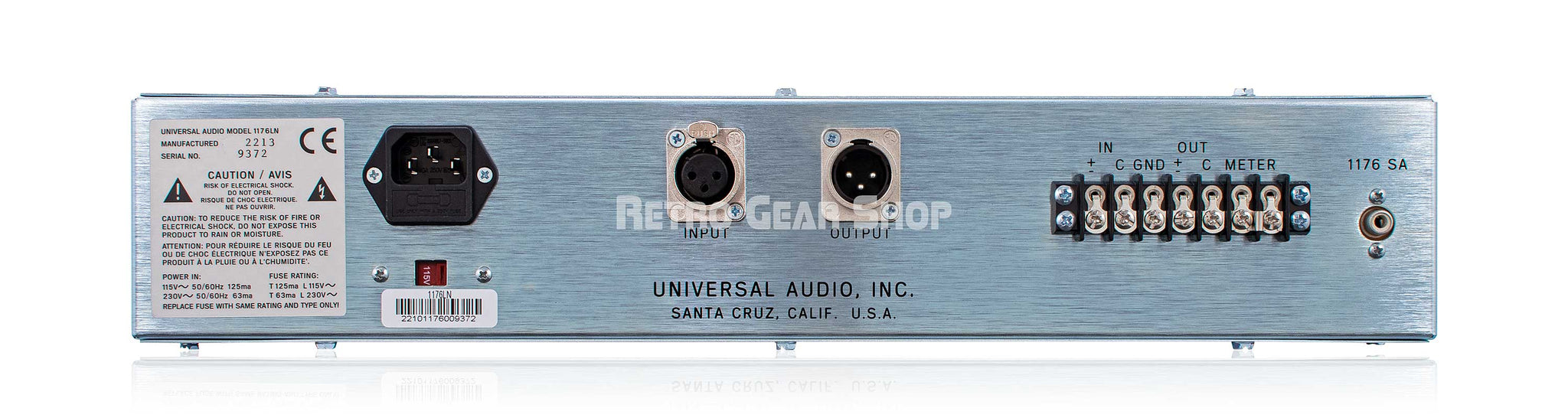 Universal Audio 1176LN Classic Limiting Amplifier UA – Retro Gear Shop Universal Audio 1176LN Classic Limiting Amplifier UA – Retro Gear Shop
