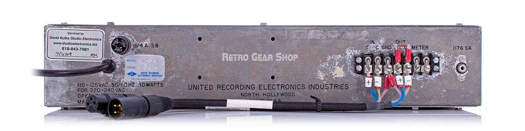 Urei Universal Audio 1176LN Rev D Rear