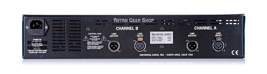 Universal Audio 2-LA-2 Rear